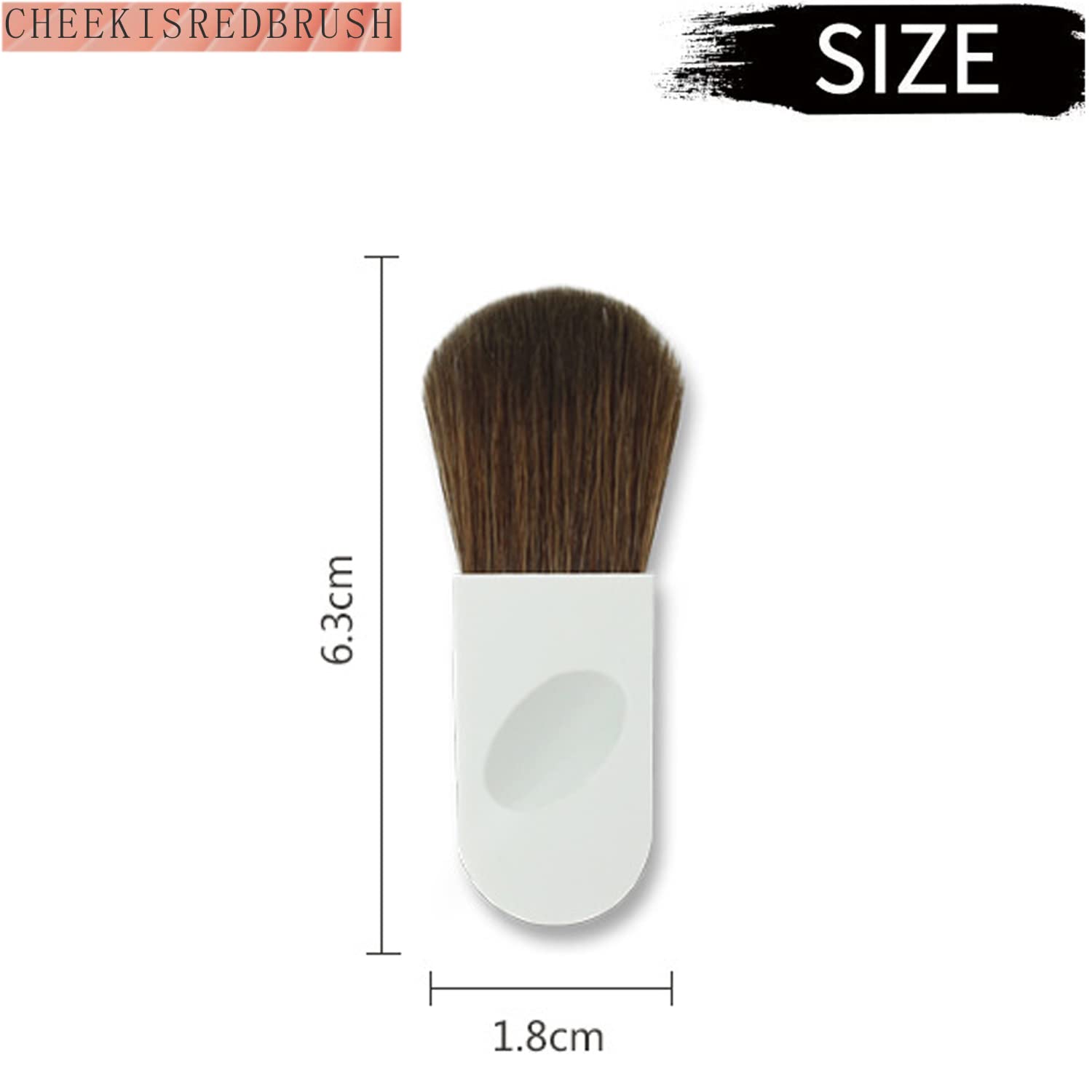 Mini Makeup Brush Set - Travel Loose Powder & Blush Brushes with Storage Case (4pcs) | Perfect for On-the-Go Touchups & Professional Makeup Application