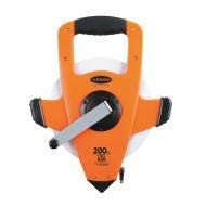 Keson NRS10200H 200 ft. SAE Steel Long Tape Measure - Heavy Duty Construction, Land Surveying & Outdoor Measurement Tool