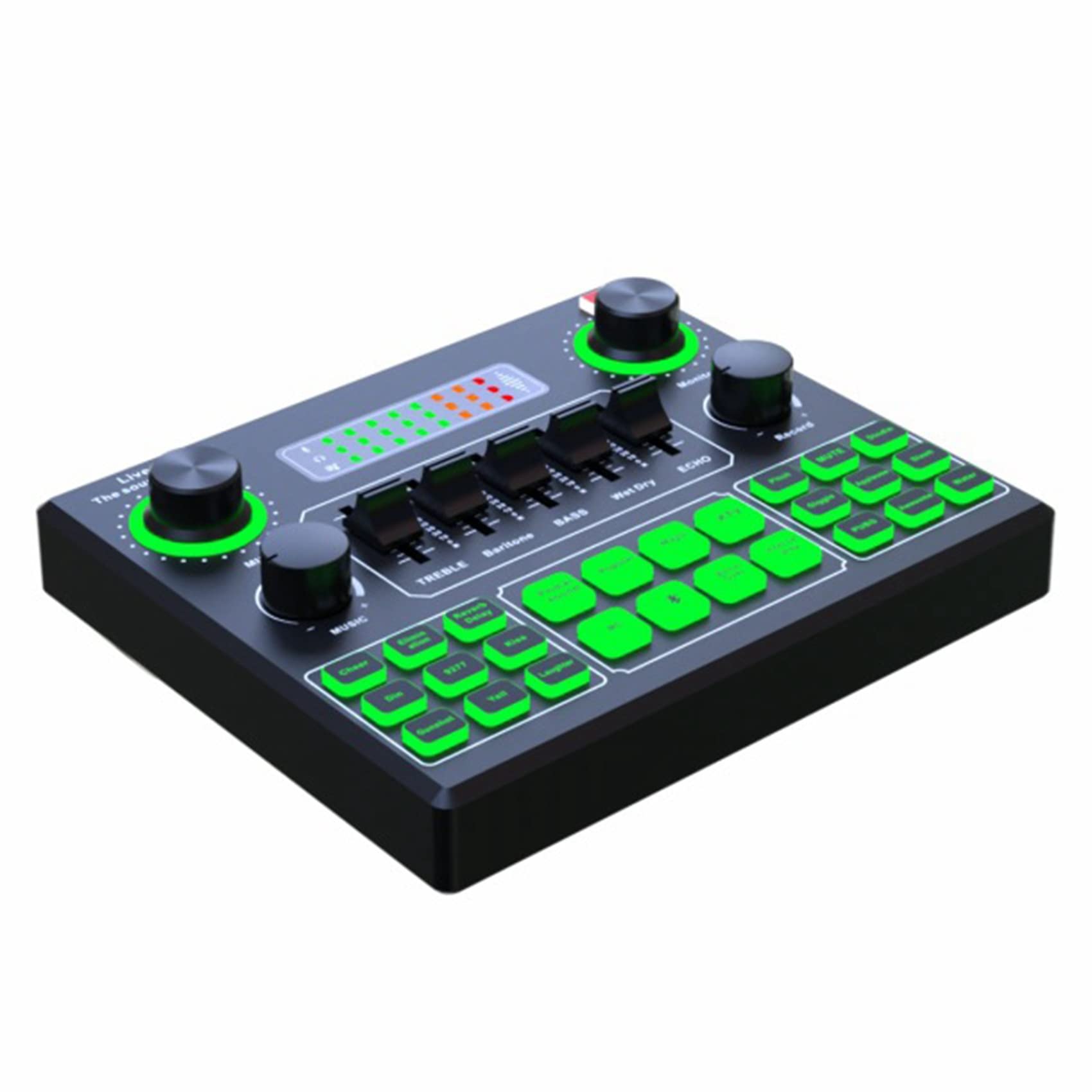 Gathukila V9SJ External USB Sound Card - Professional Audio Mixer & Voice Changer for Live Streaming, Podcasting, Gaming on PC, Mac, and Smartphones | Perfect for Twitch, YouTube, Discord & Karaoke
