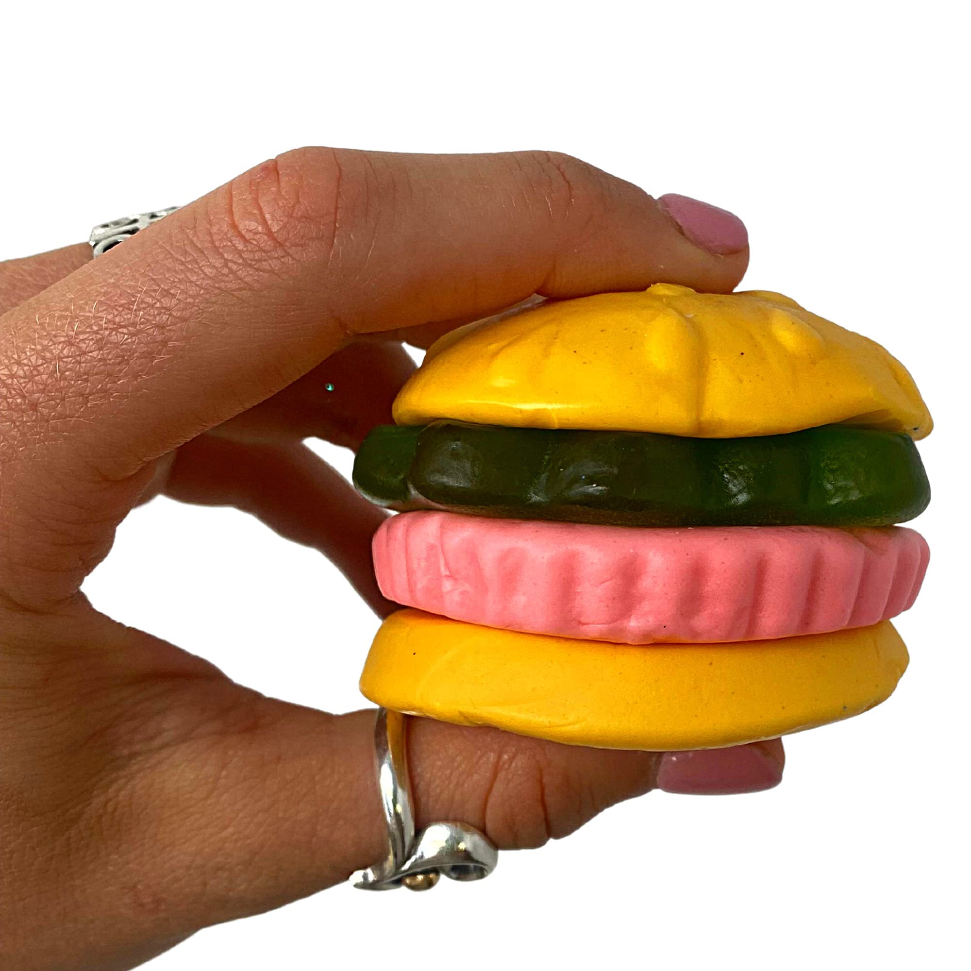 **SpongeBob SquarePants Krabby Patty Gummy Candy - 3 Pack of Individually Wrapped Hamburger-Shaped Gummies | Nostalgic Party Favors, Birthday Treats & Movie Night Snacks**