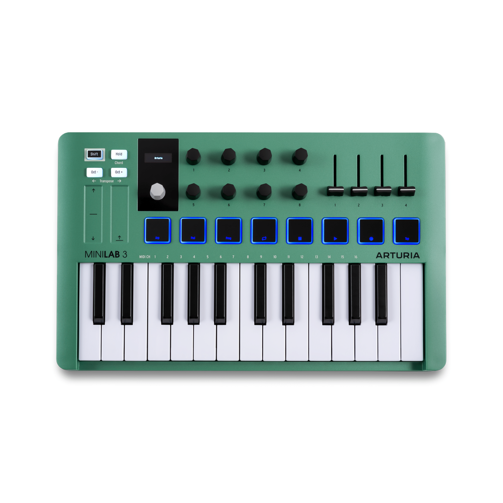 Arturia Minilab 3 25-Key MIDI Keyboard Controller - Limited Edition Mint Green | Portable Music Production for Home Studio & Live Performance