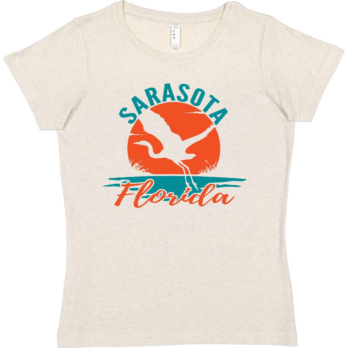 Inktastic Sarasota Florida Vacation Trip Women's T-Shirt - Soft Cotton Tee for Beach Travel & Summer Outings