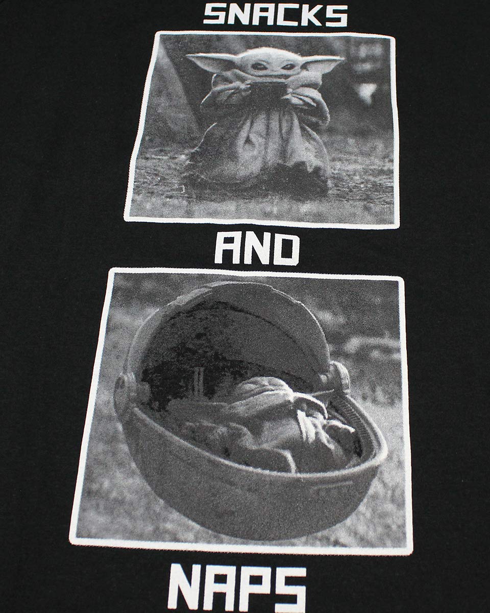 Star Wars The Mandalorian The Child Baby Yoda Photo Album Snacks Naps Juniors T-Shirt - Cute Graphic Tee for Kids, Gifts & Cosplay Fans