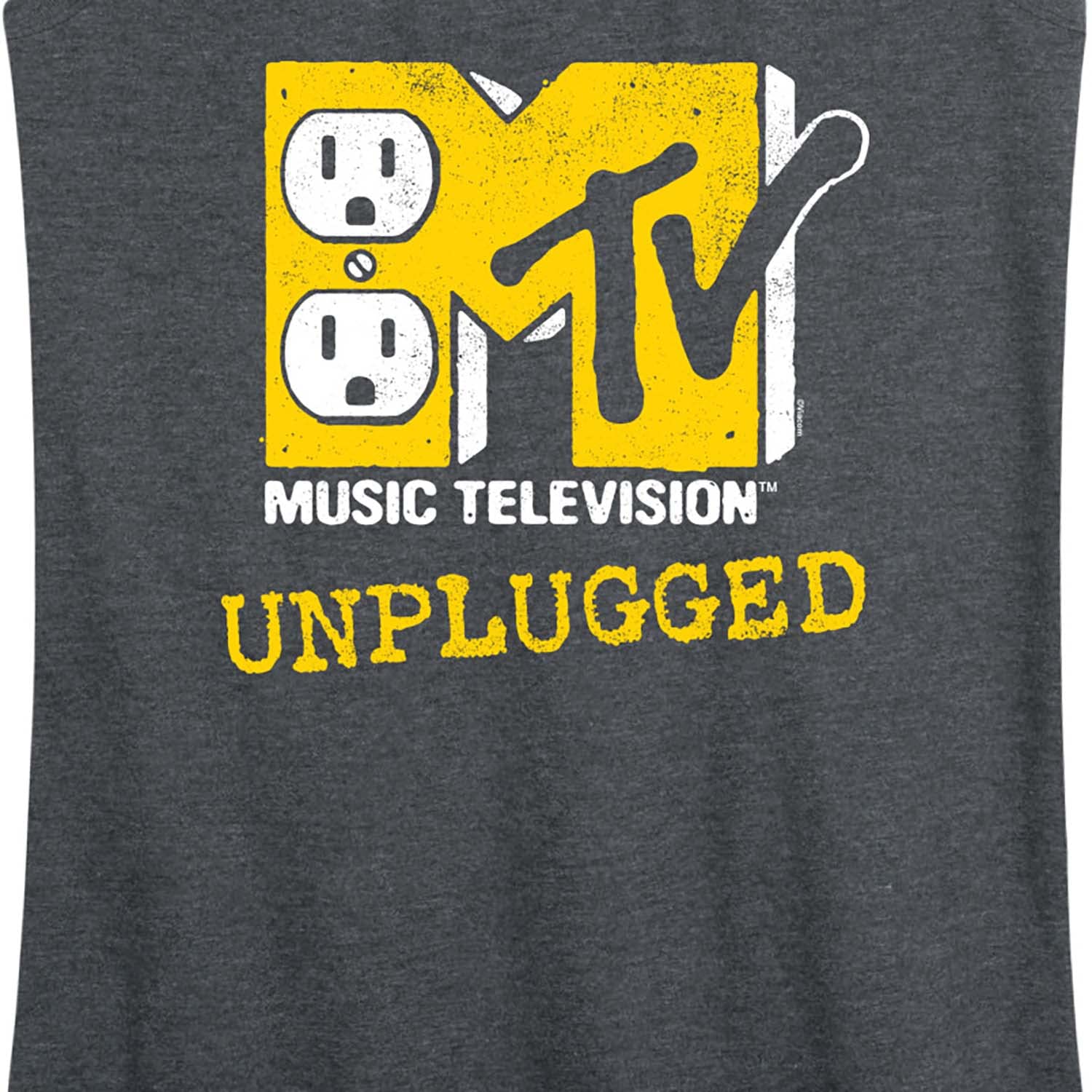 HYBRID APPAREL Women's Racerback Tank Top - MTV Unplugged Graphic Tee | Vintage Music Lover Gift | Gym, Concert & Casual Wear