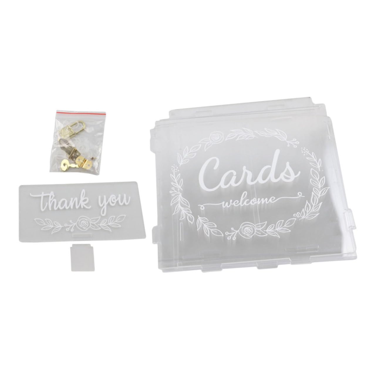 Elegant Acrylic Wedding Card Box - Money Gift Holder for Wedding Reception Decorations | Perfect for Bridal Showers, Anniversaries & Special Events