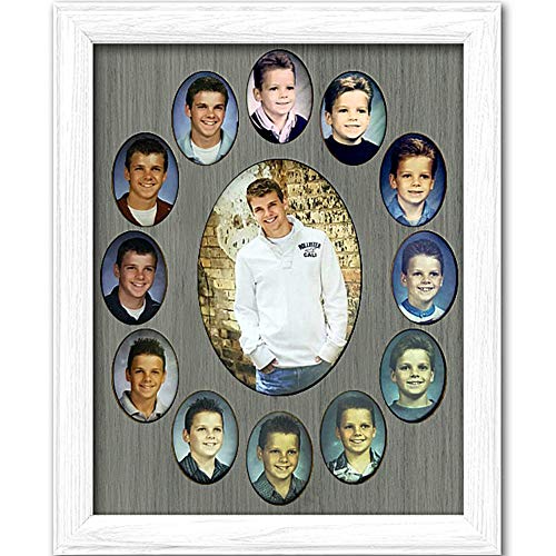 White Frame, Dark Gray Mat