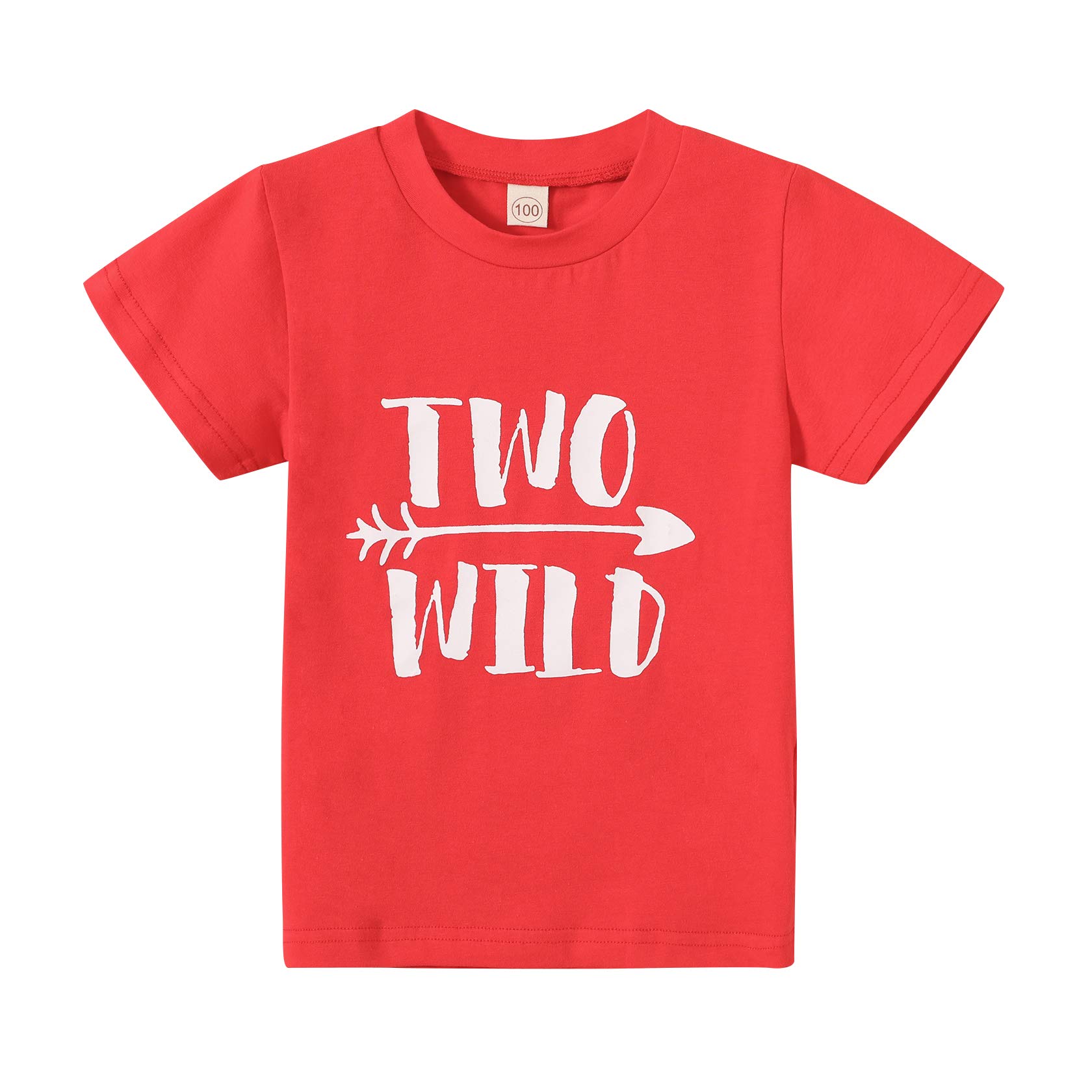 2nd Birthday T-Shirt for Boys & Girls - Cute 'Two Wild' Graphic Top for Toddler's 2 Year Old Celebration | Perfect Birthday Party Outfit & Photo Shoot Clothes