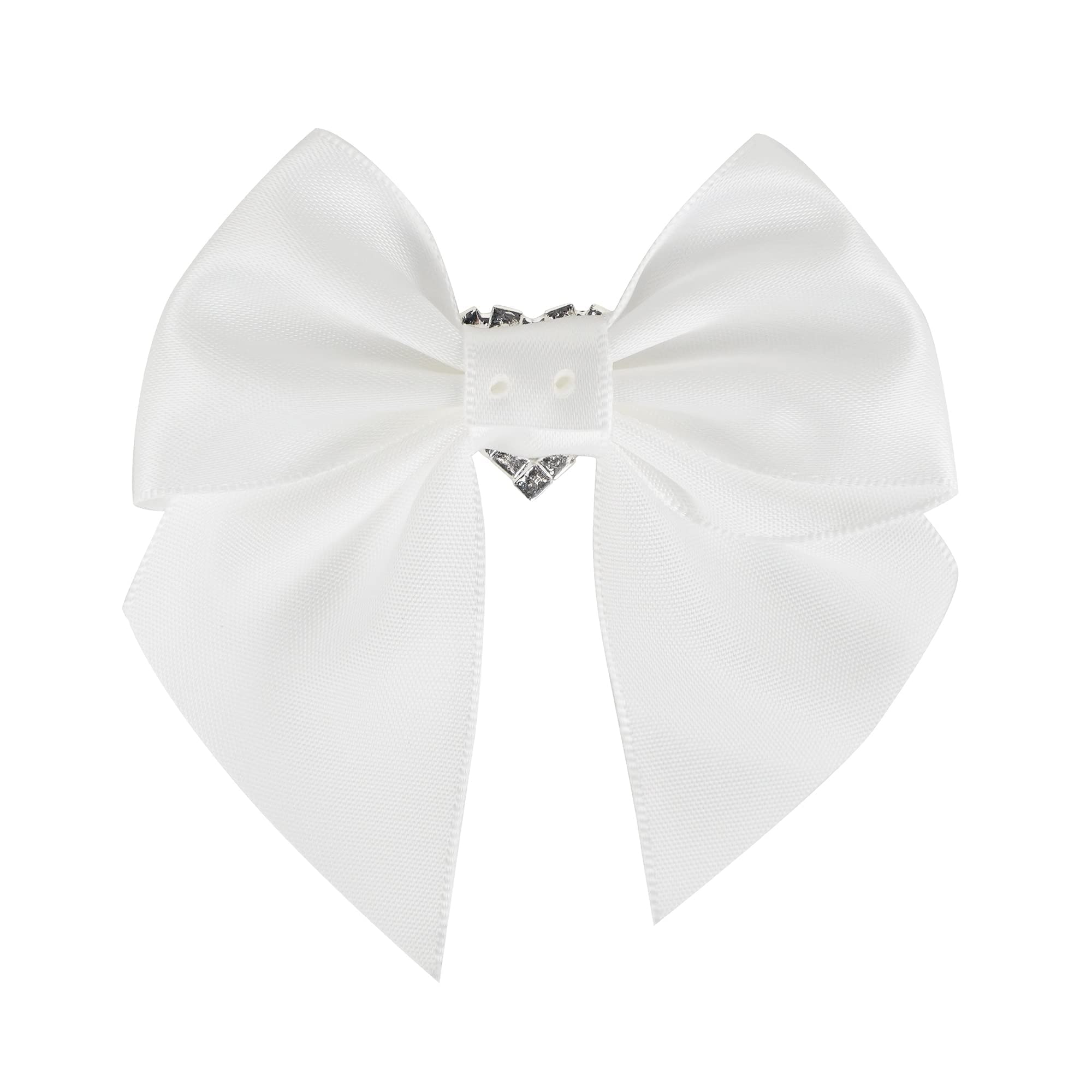 Sparkle Rhinestone Bows for Wedding, Baby Shower & Gift Wrapping - 12 Pack