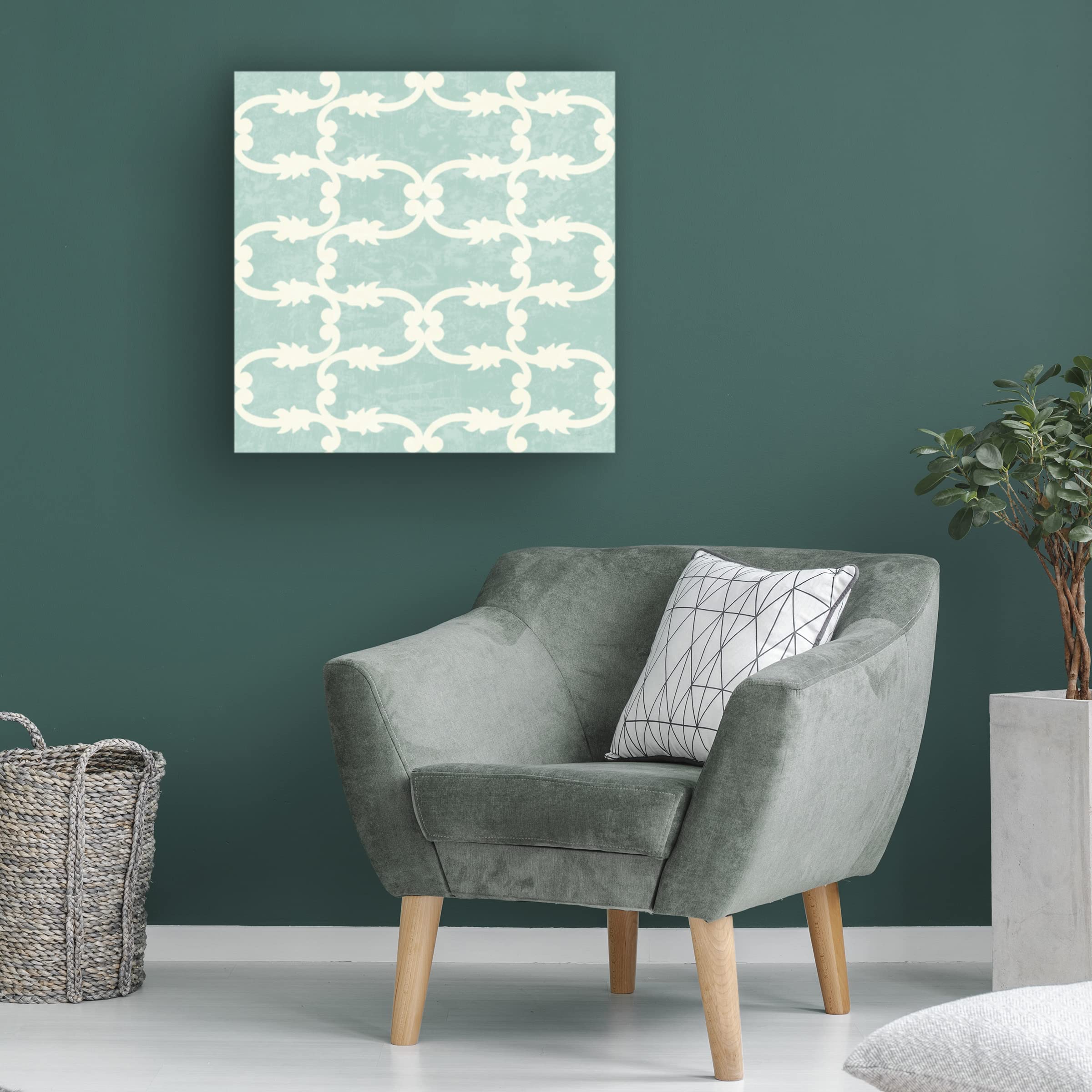 Trademark Fine Art 'Peacock Arbor Pattern VII' Canvas Wall Art by Sue Schlabach - Elegant Home Decor for Living Room, Bedroom & Office