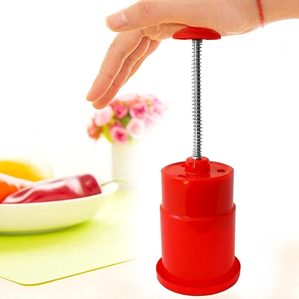 Black Olive Manual Hand Press Onion Cutter - Mini Handy Vegetable Chopper for Onion, Garlic, Tomato & Potato | Easy Kitchen Gadget for Salad Prep, Cooking & Meal Preparation
