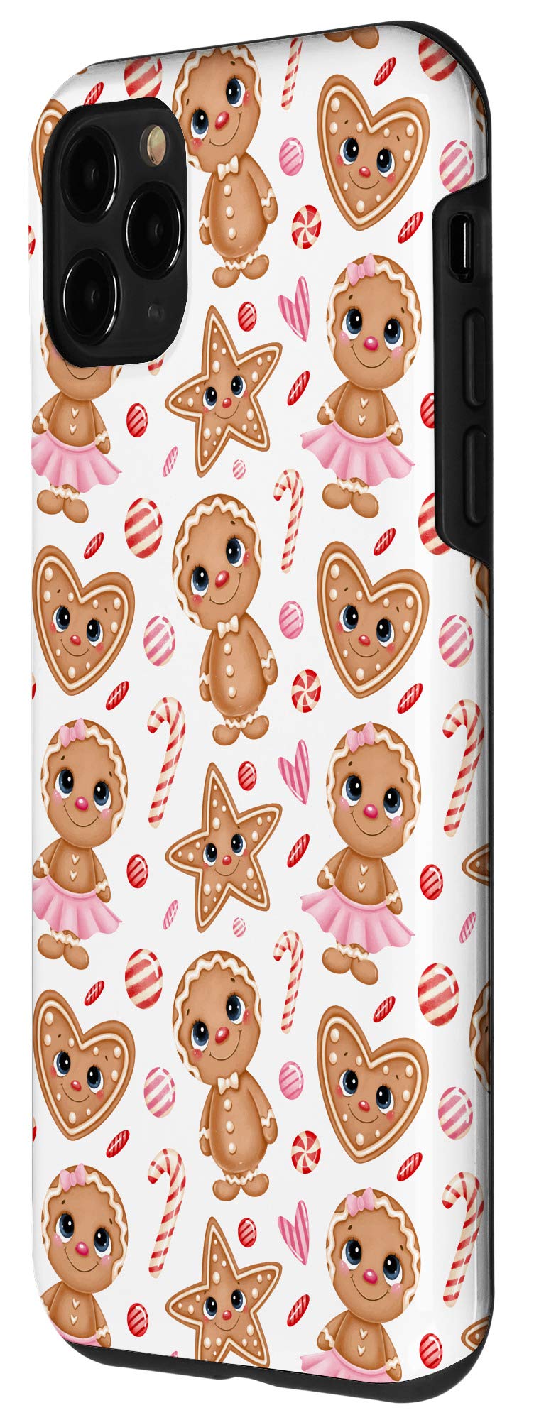 iPhone 11 Pro Case - Christmas Gingerbread Design Cute Funny Protective Phone Cover | Perfect Holiday Gift for Family & Friends | Great for Christmas Parties, Office Exchanges & Stocking Stuffers