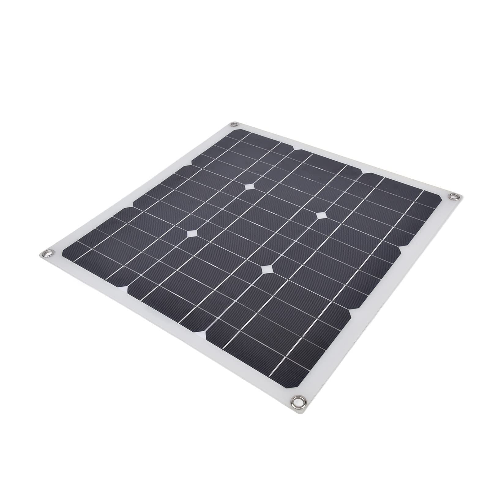 Jeanoko 30W 12V Solar Panel - High Efficiency Monocrystalline Solar Charger for Cars, Boats, RVs, Airplanes - Portable & Durable for Outdoor Camping, Travel & Emergency Power Supply