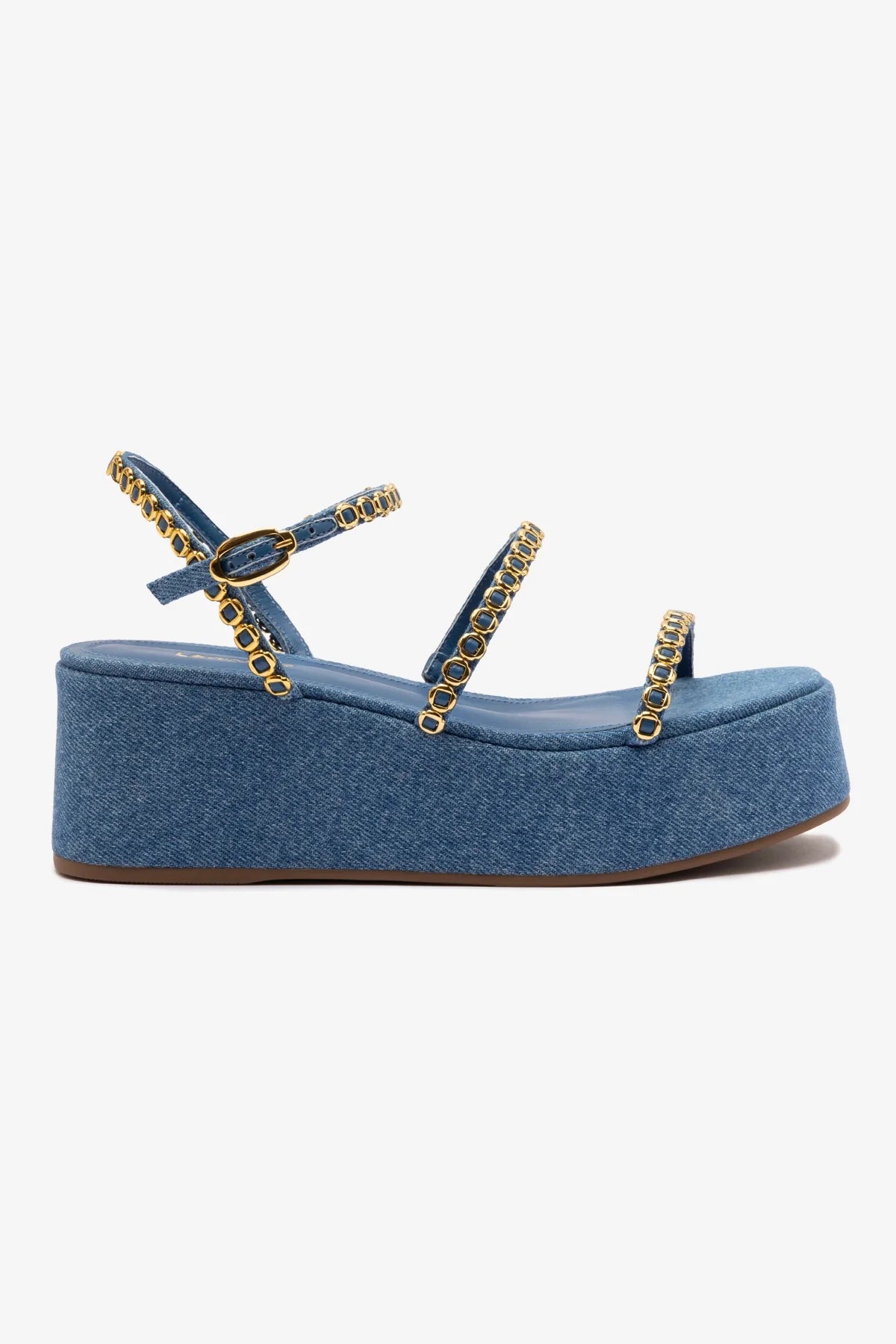 Gio Milanina Blue Stone Raffia Flatform Sandals for Women - Comfortable Summer Beach Wedding Slides & Boho Fashion Sandals