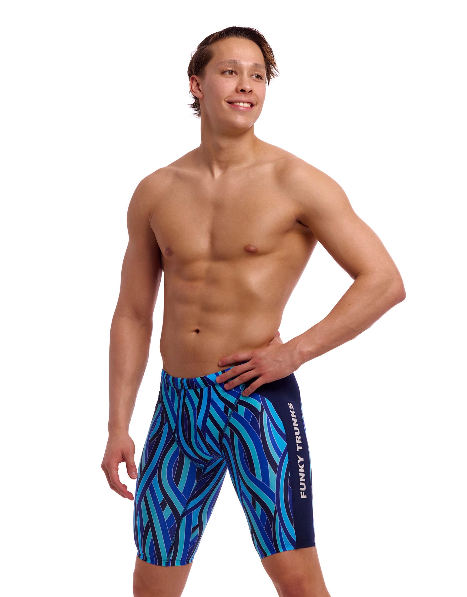 Snork City Swim Training Jammer - High Performance Competitive Swimwear for Men & Boys - Perfect for Lap Swimming, Water Aerobics & Triathlon Training
