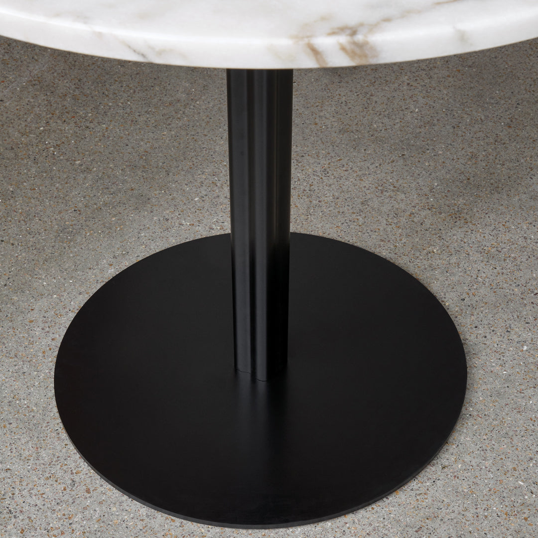 Round Harbour Column Bar Table - Modern & Stylish Counter Height Dining Table for Kitchen, Breakfast Nook, or Small Space Entertaining