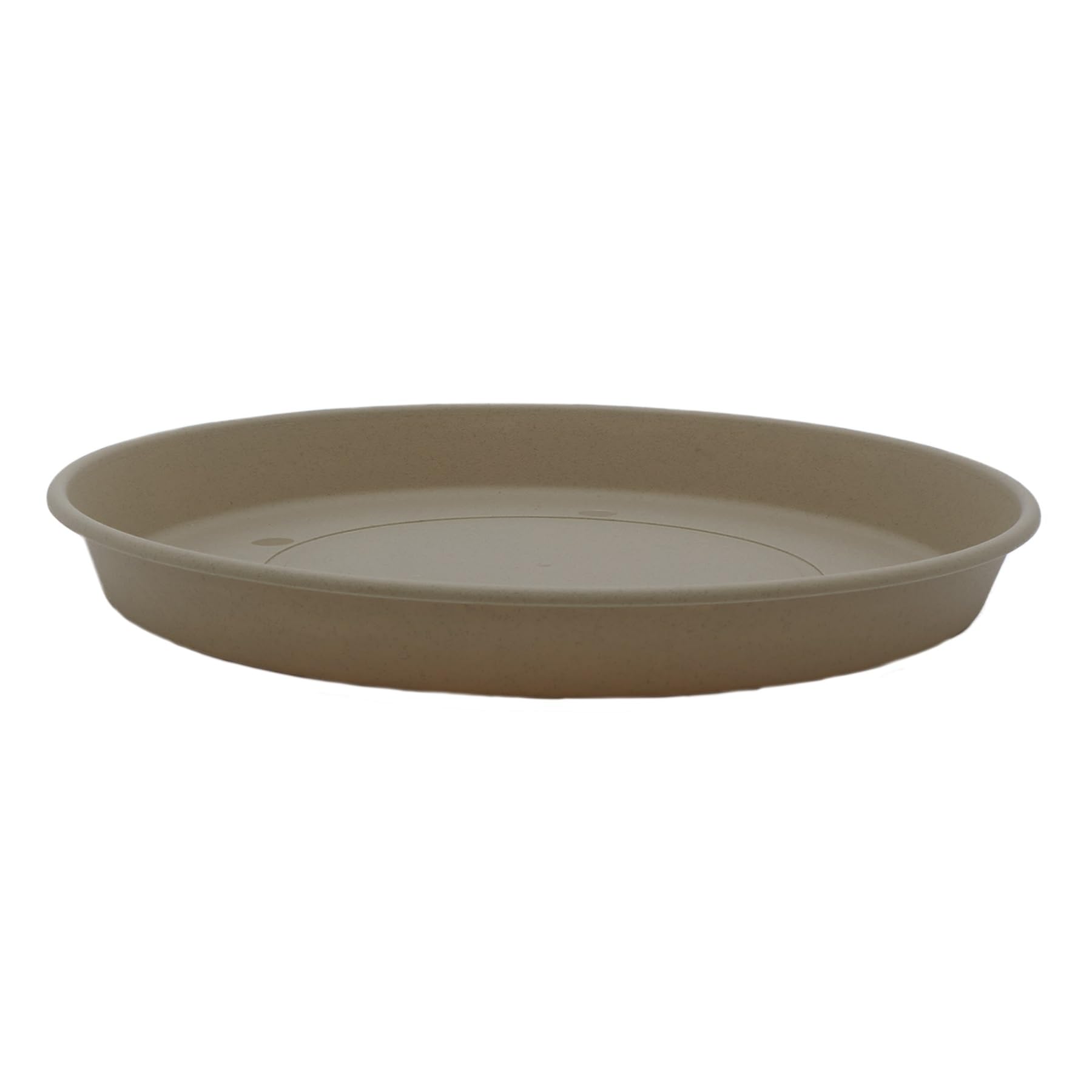 HC Companies Round Prima Flower Pot Saucers - 5 Inch Plastic Plant Saucer for Indoor & Outdoor Plants - Durable Plant Pot Tray for Water Drainage - Sandstone Color (Pack of 1) - Perfect for Decorative Planters, Garden Pots and Houseplant Containers