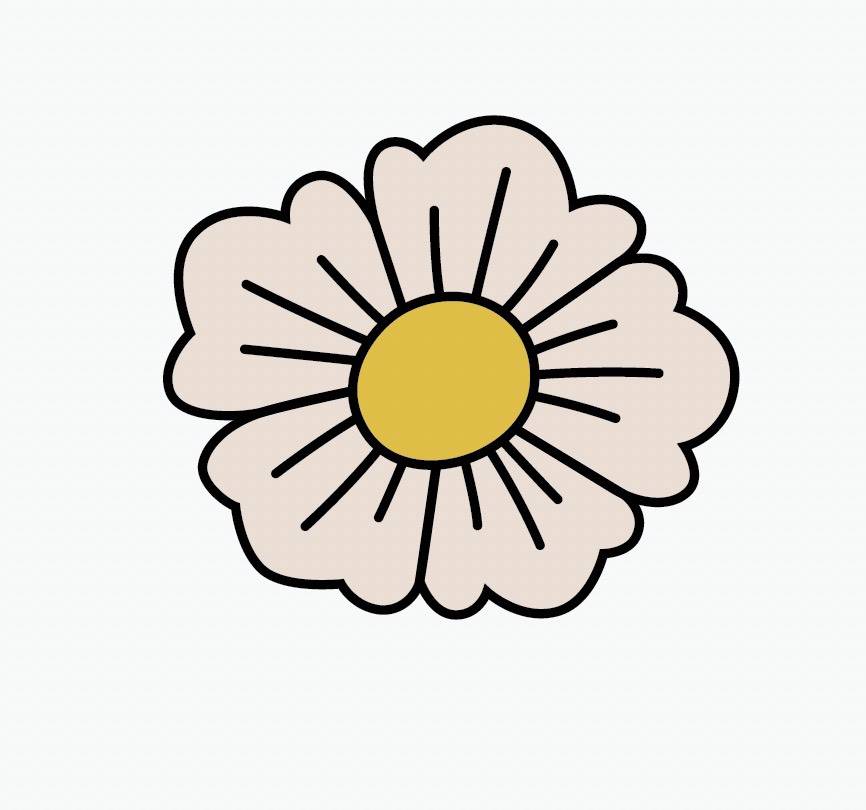 Happy Flower Wall Decals - Removable Vinyl Stickers for Home Decor, Nursery, Kids Room & Office - Perfect for DIY Wall Art & Creative Spaces