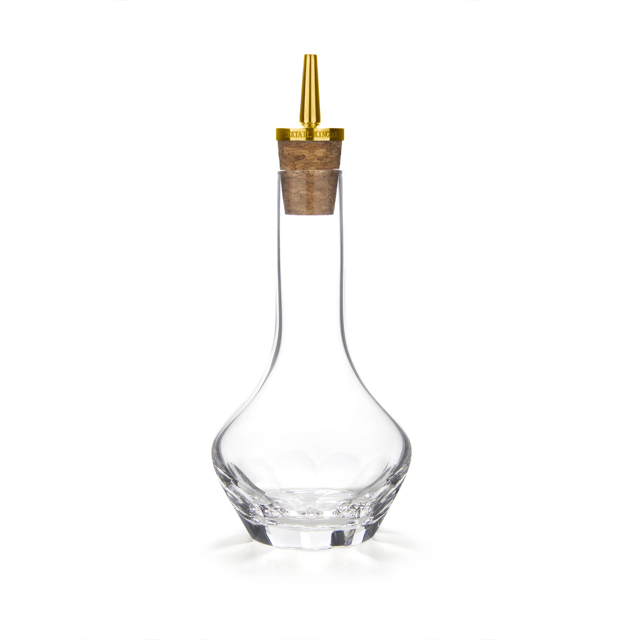 Gold Plated Dasher Top Beveled Bitters Bottle – 100ml (3.4oz) – Perfect for Cocktail Mixing, Home Bar Decor & Bartender Gifts