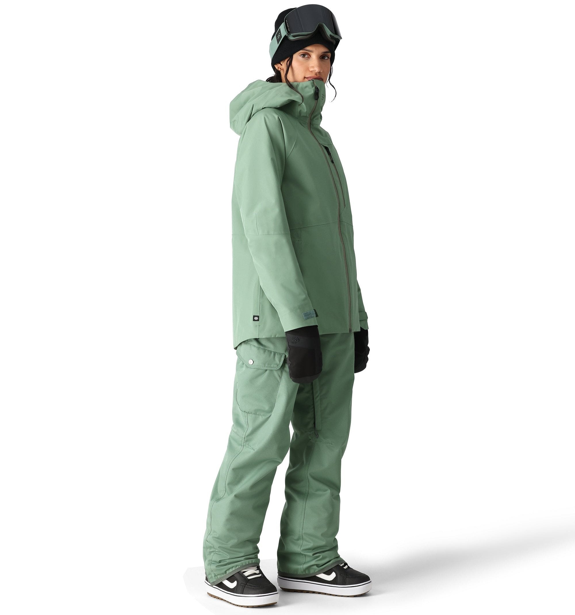 686 Women's Aura Insulated Cargo Pant 2025 - Waterproof Winter Snow Pants for Skiing, Hiking & Outdoor Activities