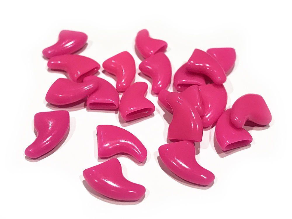 HDP Soft Pet Nail Caps for Cats & Dogs - Medium Size, Pink Color - Safe & Comfortable Nail Covers for Indoor Pets, Perfect for Protecting Floors & Furniture