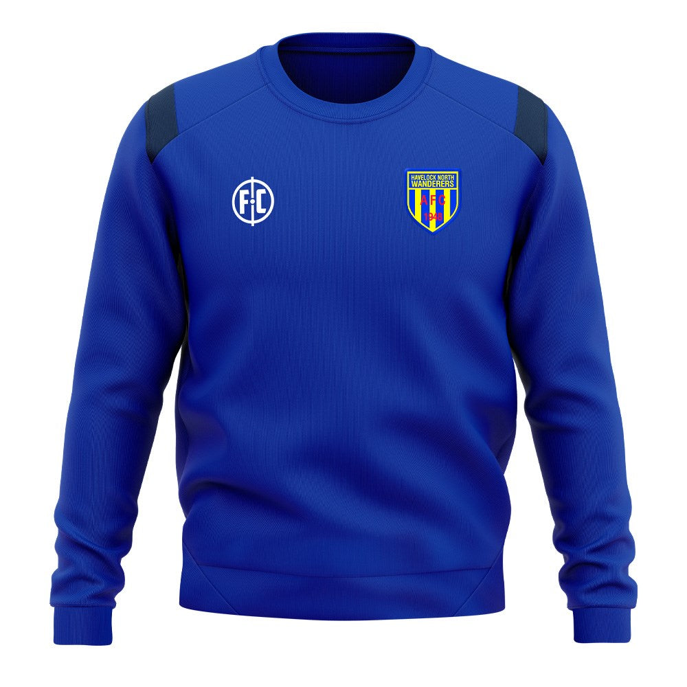 Havelock North Wanderers Club Contrast Sweatshirt - Comfortable Crewneck Pullover for Men & Women - Perfect for Casual Wear, Sports Events, and Team Spirit Outfits