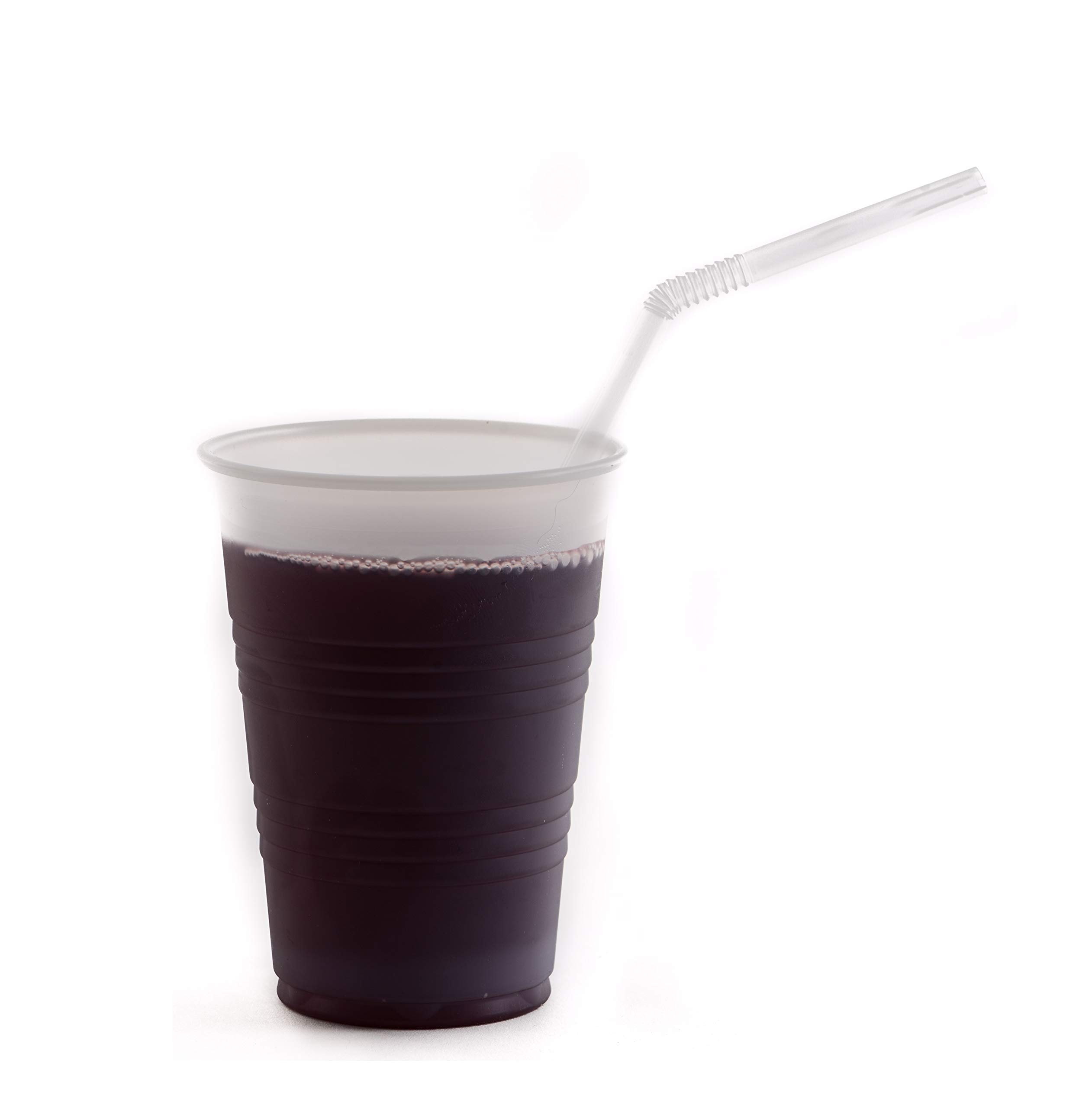 EcoQuality BPA-Free Flexible Plastic Drinking Straws - 3600 Individually Wrapped Clear Bendy Straws for Parties, Catering & Birthday Events | Disposable & Reusable Drinking Accessories