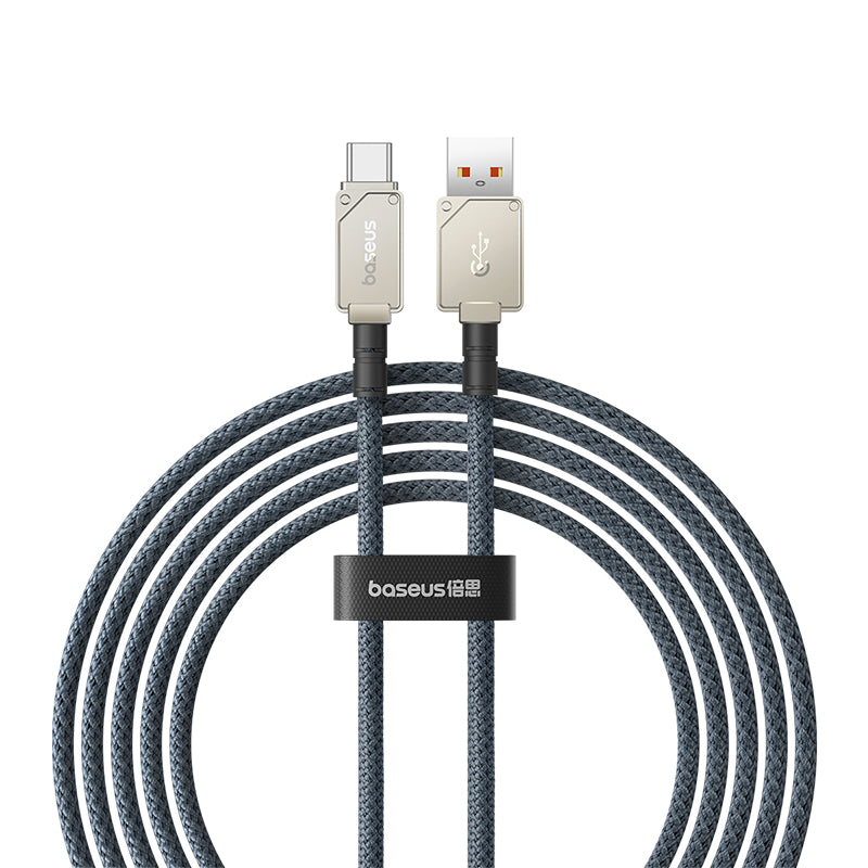 Baseus Unbreakable 2m USB to Type C Fast Charging Cable 100W - Durable & High-Speed Charging for Phones, Tablets, Laptops - Perfect for Home, Office & Travel Use