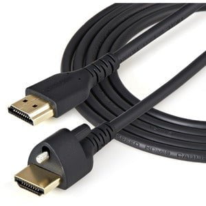Premium 1m (3ft) High Speed HDMI 2.0 Cable with Locking Screws - 4K 60Hz HDR, Ethernet Support - Secure Connection for Monitors, TVs, Gaming & Home Theater Systems (HDMM1MLS)