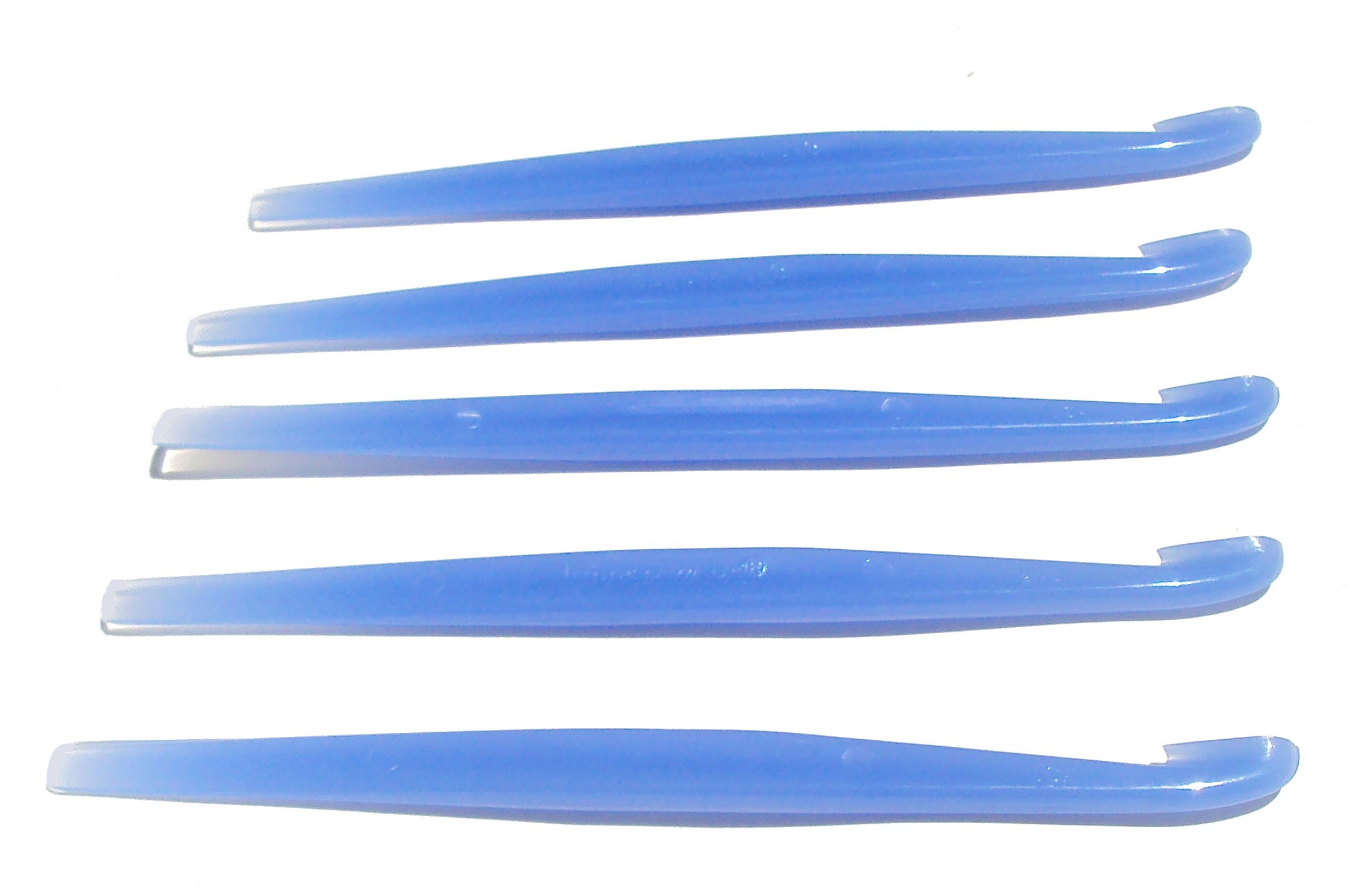 Tupperware 5-Piece Citrus Peeler Set - Orange and Light Blue Fruit Peelers for Easy Peeling - Perfect for Kitchen, Camping, and Picnics