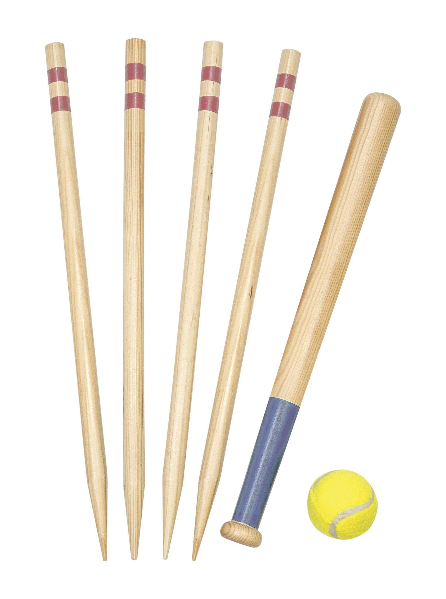 Premium Wooden Rounders Set - Complete Outdoor Garden Game with Bat, Ball & Posts - Perfect for Backyard, Park, and Beach Fun - Great for Family Gatherings & Summer Parties