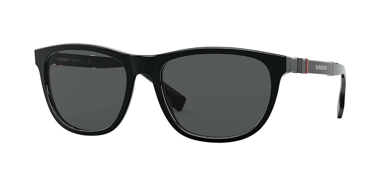 BURBERRY BE 4319 300187 Black Sunglasses for Women & Men - Classic Luxury Aviator Style for Fashion, Travel & Outdoor Activities