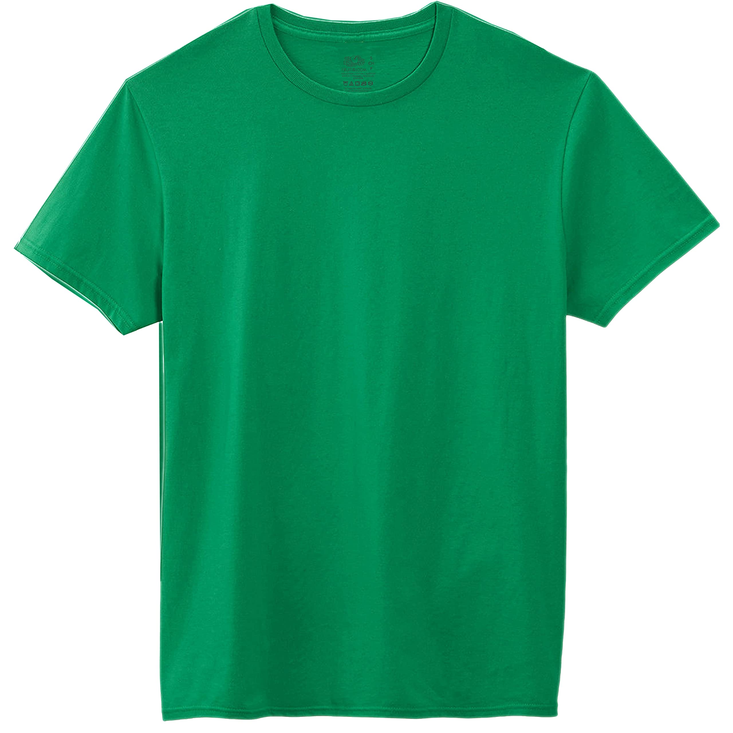 Fruit of the Loom Men's Crew Neck Cotton T-Shirts Multipack - 5 Pack Comfortable Basic Tees for Casual Wear & Layering
