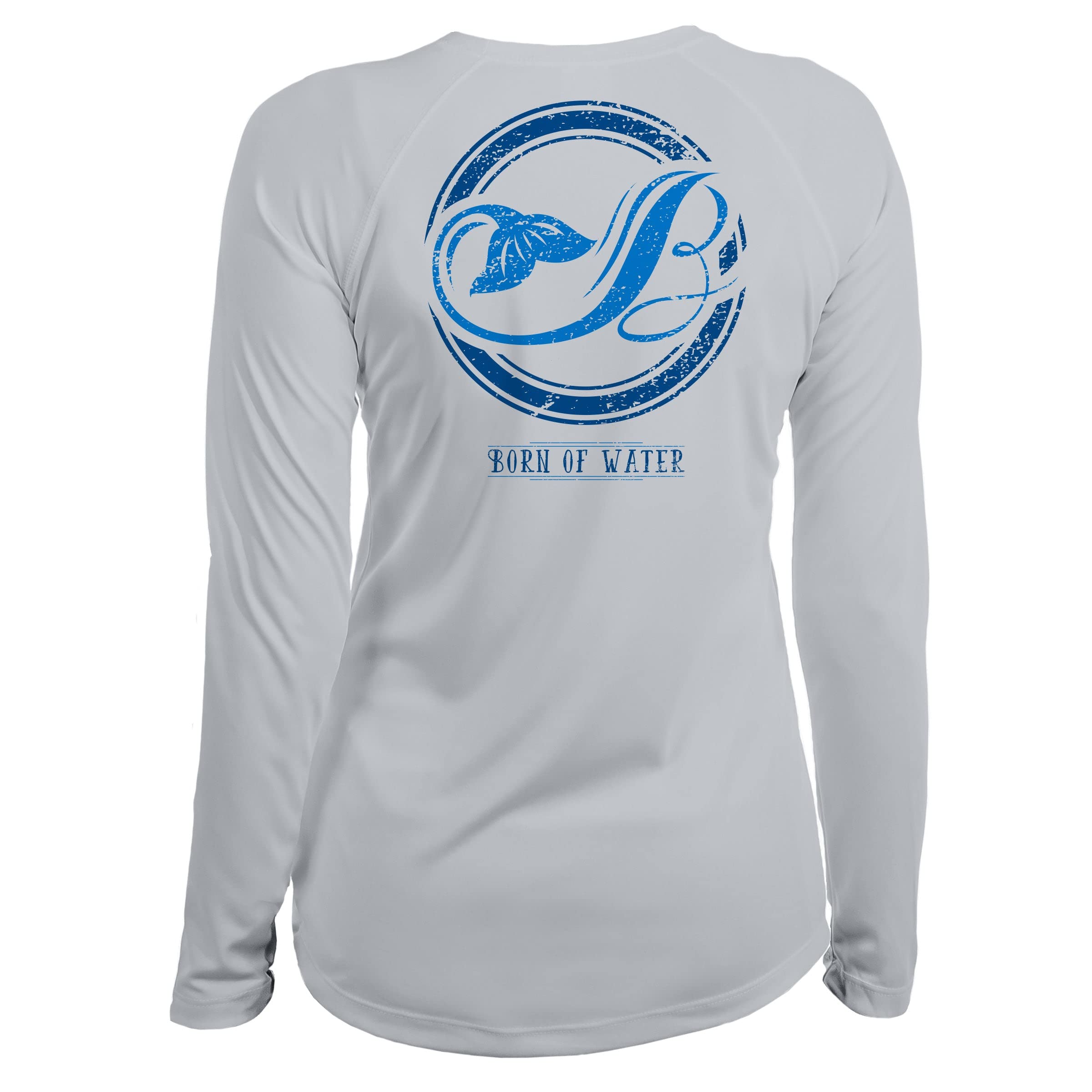 Women's Mermaid Tail UV UPF+50 Long Sleeve Scuba Diving Shirt - Perfect for Snorkeling, Beachwear & Water Sports