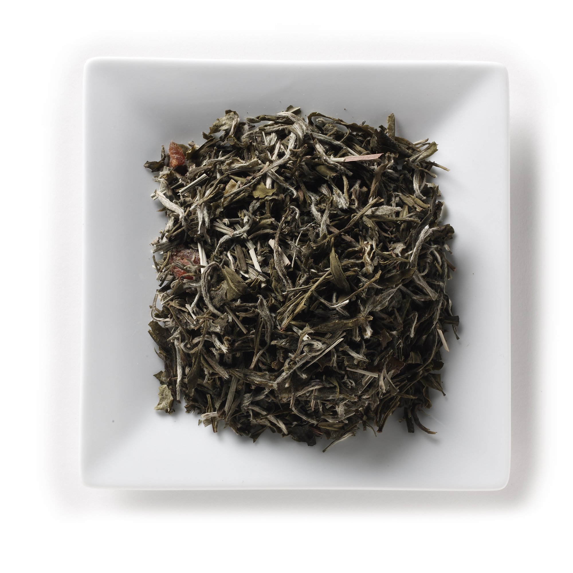 Premium Mahamosa Lemon Peach Bai Mu Dan White Tea & 100 Loose Leaf Tea Filters Bundle - 8oz Organic Pai Mu Tan with Lemongrass & Real Peach Pieces - Perfect for Afternoon Relaxation & Gift Giving