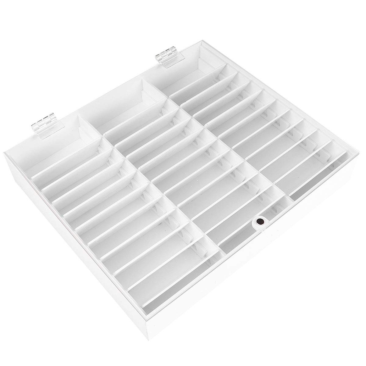 Beaupretty 30 Grids Transparent Nail Art Storage Box - Empty Acrylic Nail Tips Organizer Display Case for Salon & Home Manicure Decorations | Perfect for Nail Artists, DIY Enthusiasts & Professional Use