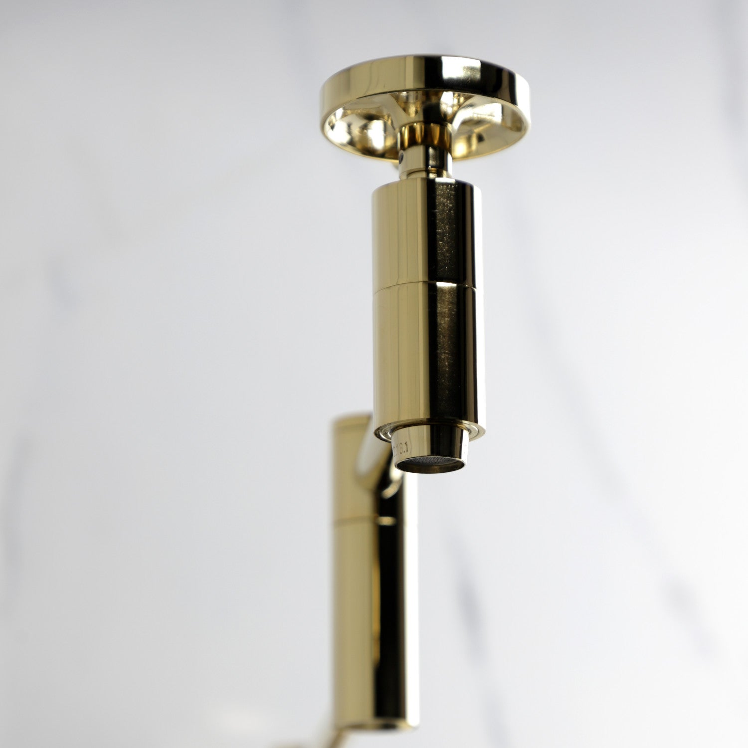 Belknap KS8102RX Two Handle Wall Mount Pot Filler Faucet - Polished Brass Finish - Ideal for Kitchen Sink, Stove & Cooking Area