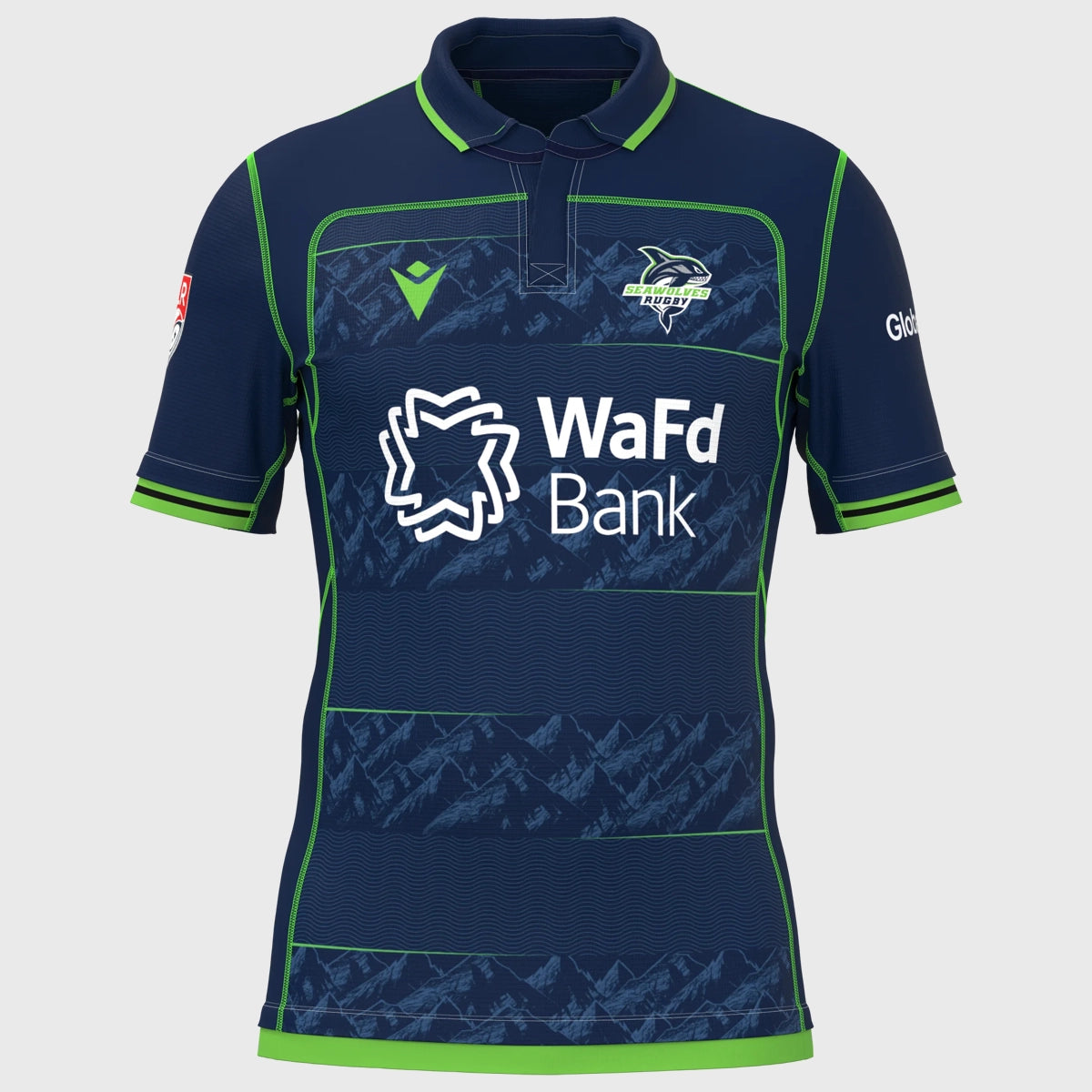 Seattle Seawolves MLR 2025 Home Replica Rugby Jersey - Official Macron Rugby Shirt for Fans & Players - Perfect for Game Day, Training, and Rugby Enthusiasts