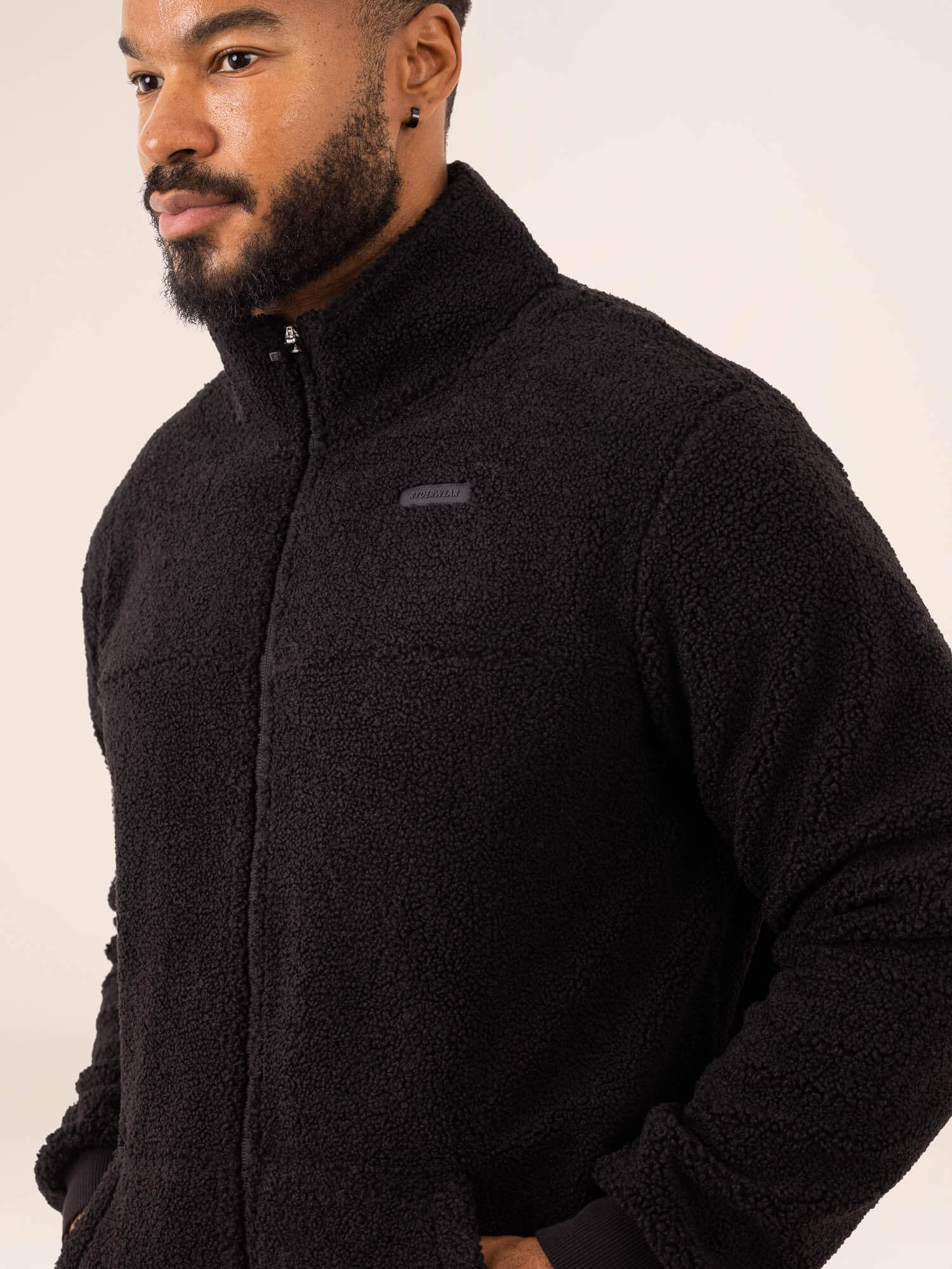 Flex Polar Fleece Jacket for Men & Women - Lightweight Warm Winter Coat, Water-Resistant Outdoor Jacket (Black) - Perfect for Hiking, Camping & Cold Weather Activities
