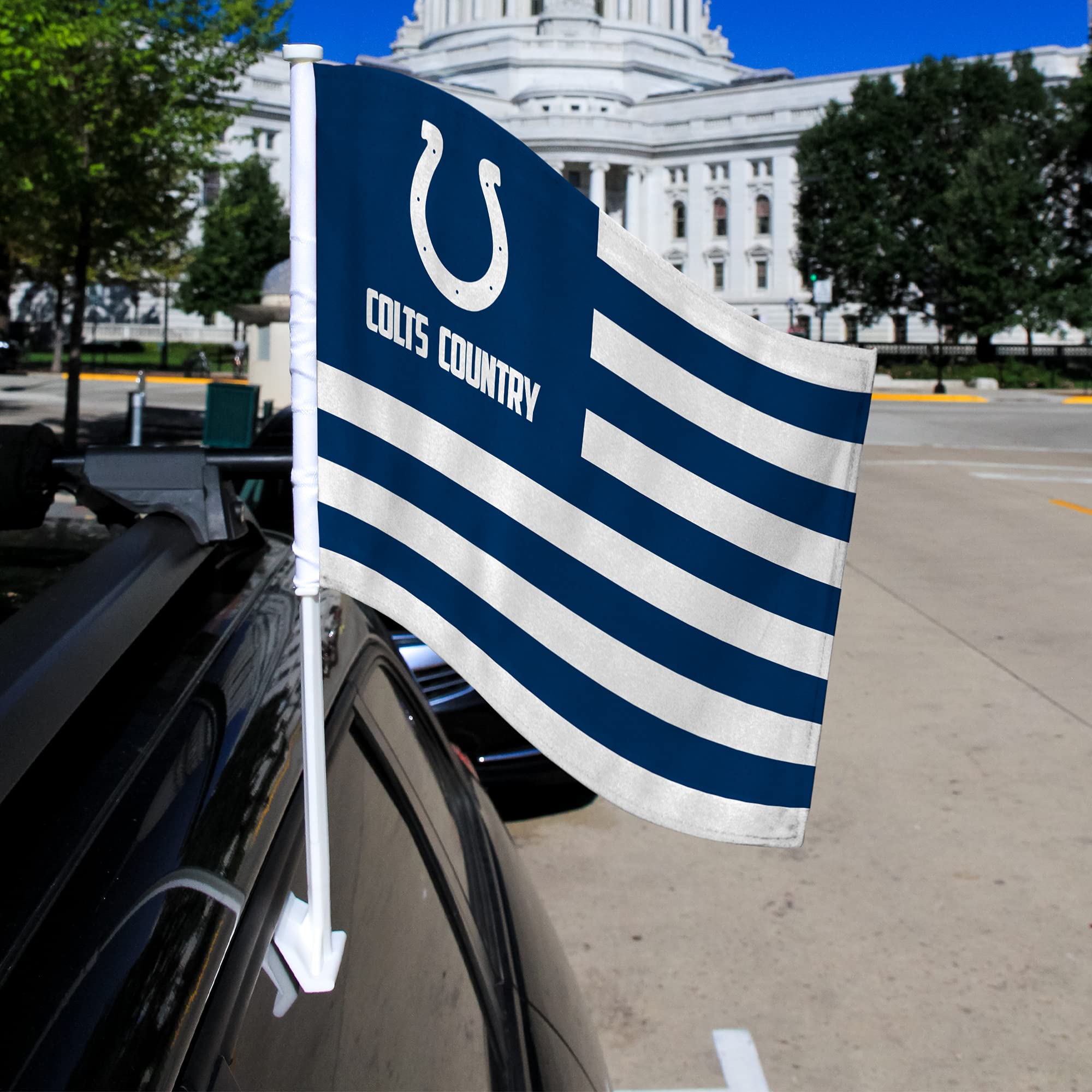NFL Car Flag Double Sided - Premium Team Logo Car Accessory for Game Day & Tailgating - Perfect for Football Fans & Road Trips