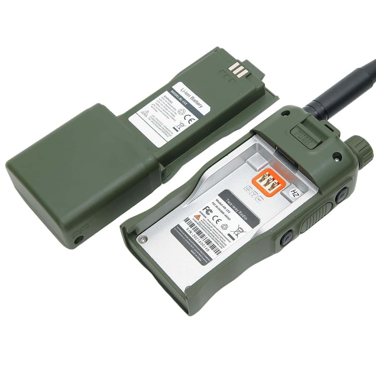 AR-152 10W Military Grade Long Range Two Way Ham Radio - 12000mAh High Capacity Battery, Tactical Antenna, Speaker Mic & USB Charging Cable (Full Kit) for Emergency Communication, Outdoor Adventures & Tactical Operations