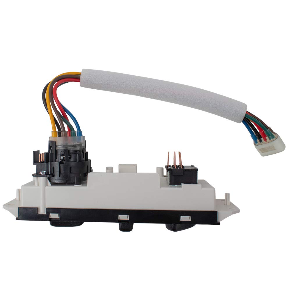 Brock A/C and Heater Blower Motor Control Switch Replacement for 1999-2001 Jeep Wrangler TJ - Perfect for Off-Road Adventures & Climate Control Maintenance