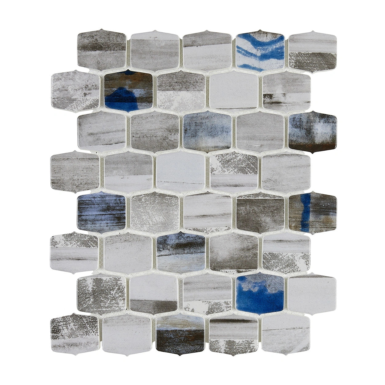 Seascape Glass Lantern Mosaic Tiles - Coastal Inspired Elegance for Home Decor, Bathroom & Kitchen Backsplash - Perfect for Beach House, Coastal Theme Decorations
