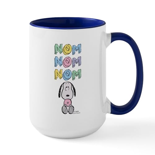White/Navy Inside - Snoopy Nomnomnom Mugs