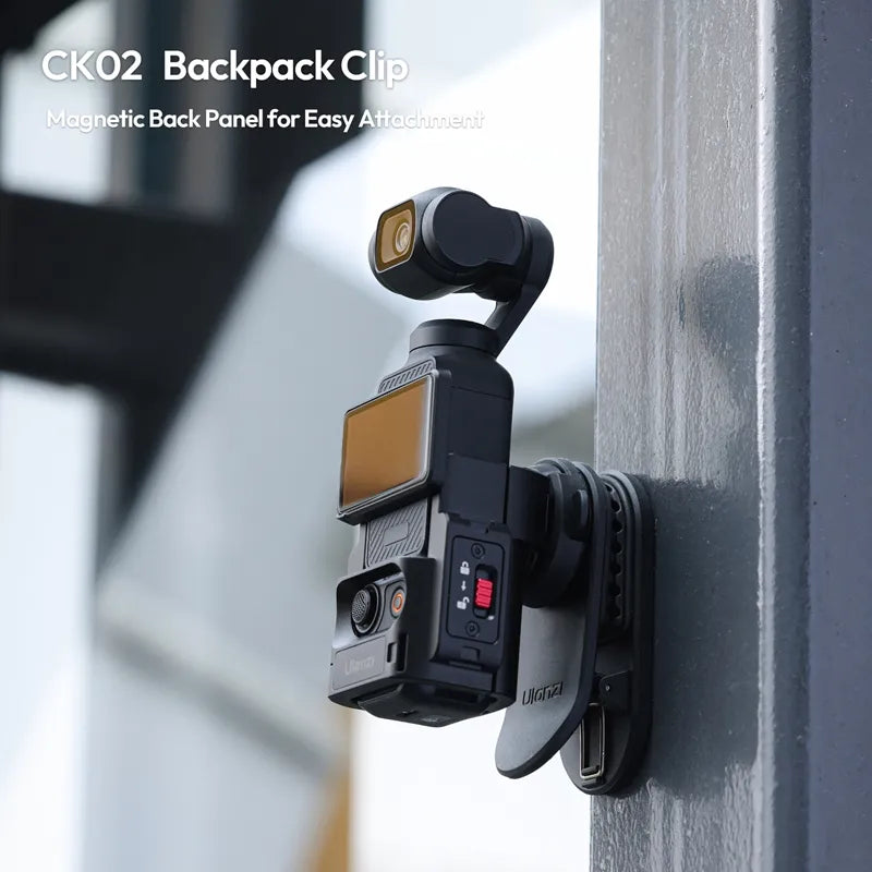 Ulanzi CK01/CK02 Quick Release Backpack Clip - Secure Camera Mount for DSLR, Mirrorless & Action Cameras - Perfect for Hiking, Travel & Outdoor Photography