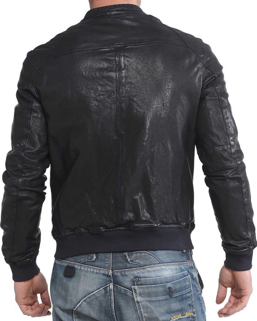 Genuine Cow Leather Jacket for Men - Premium Cowhide Biker Jacket C493 - Perfect for Motorcycle Riding & Casual Outfits