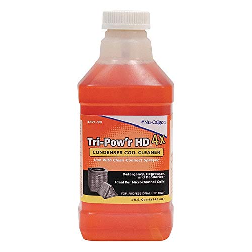 High-Performance Coil Cleaner - 1 Quart Orange Liquid for HVAC & Refrigeration Systems | Ideal for Home, Commercial & Industrial Use