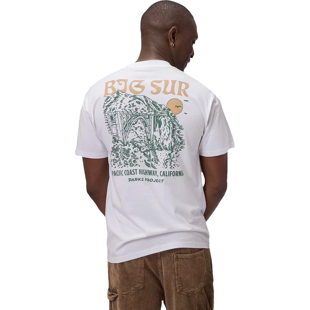 Big Sur Puff Print Pocket T-Shirt for Men - Soft Cotton Casual Tee for Everyday Wear, Street Style & Outdoor Adventures
