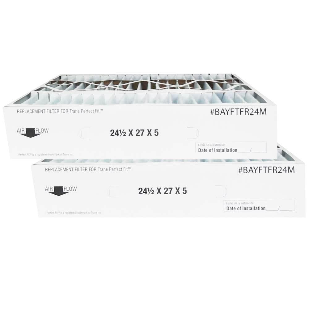 Atomic BAYFTFR24M 24.5x27x5 MERV 11 Trane Replacement Furnace Air Filters - 2 Pack | HVAC System, Home & Office Air Purification