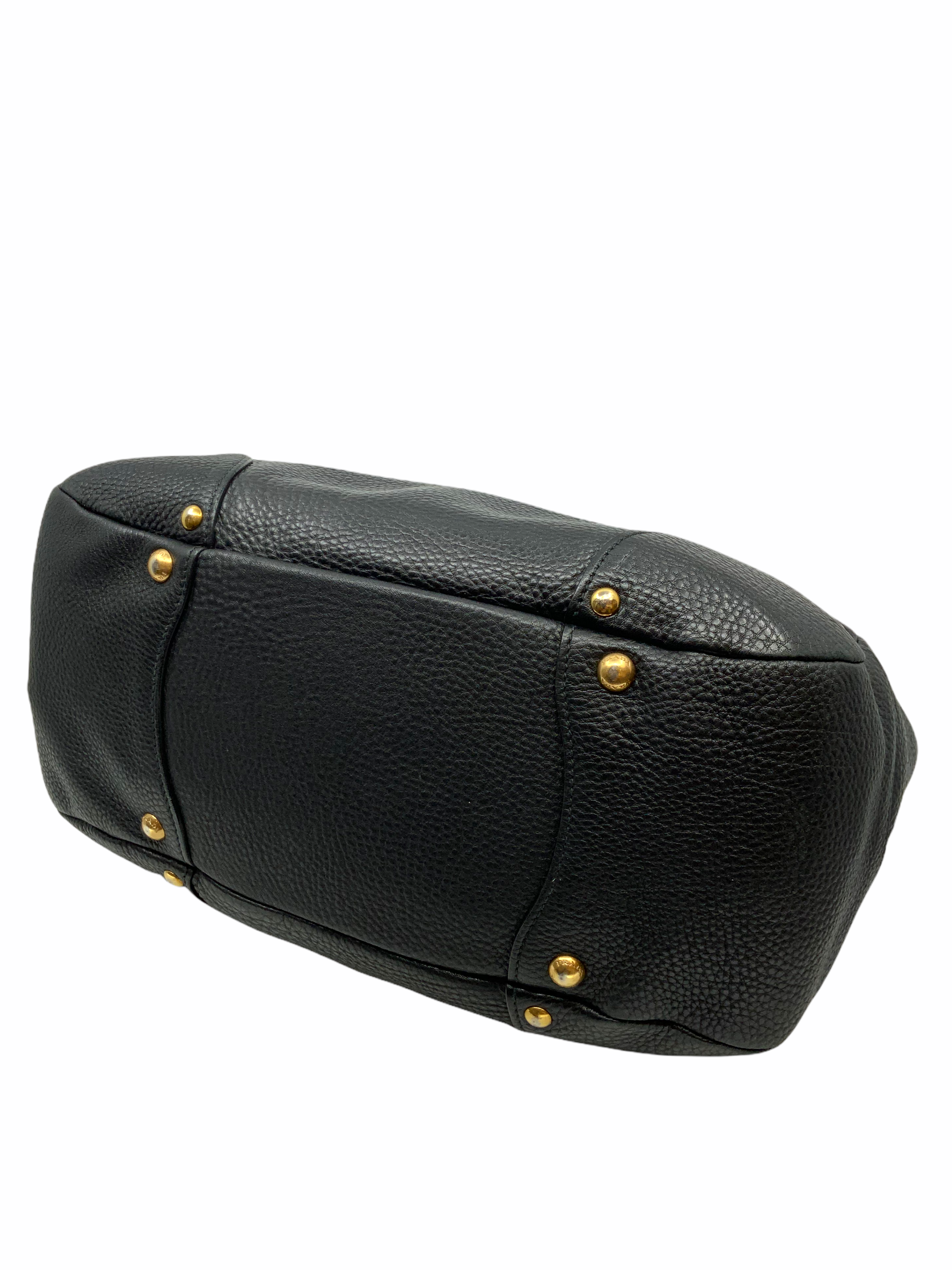 Prada Vitello Daino Leather Top Handle Tote Bag for Women | Luxury Designer Handbag for Work, Travel & Everyday Use