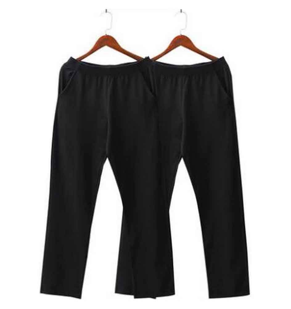 24-Piece Set of 2 Cotton Men's Sweatpants & Pajama Bottoms - Soft Lounge Pants for Relaxing at Home, Sleeping, or Casual Wear - Comfortable Sweatpants for Men (Multiple Colors)